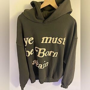 Black “Ye Must Be Born Again” Hoodie (Size S)